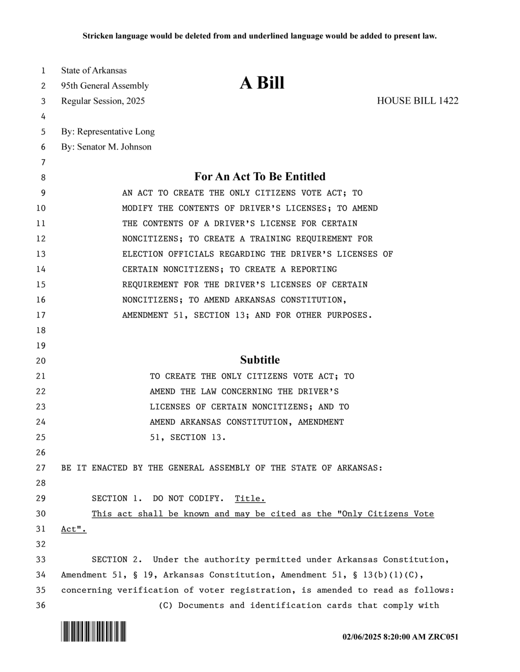 Arkansas enacts driver license rules for nonimmigrant visa holders effective February 2025