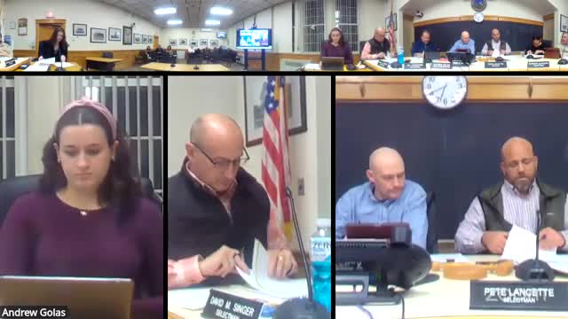 Votes at a glance: Select Board approves minutes, an appointment, a resignation and a special-license request
