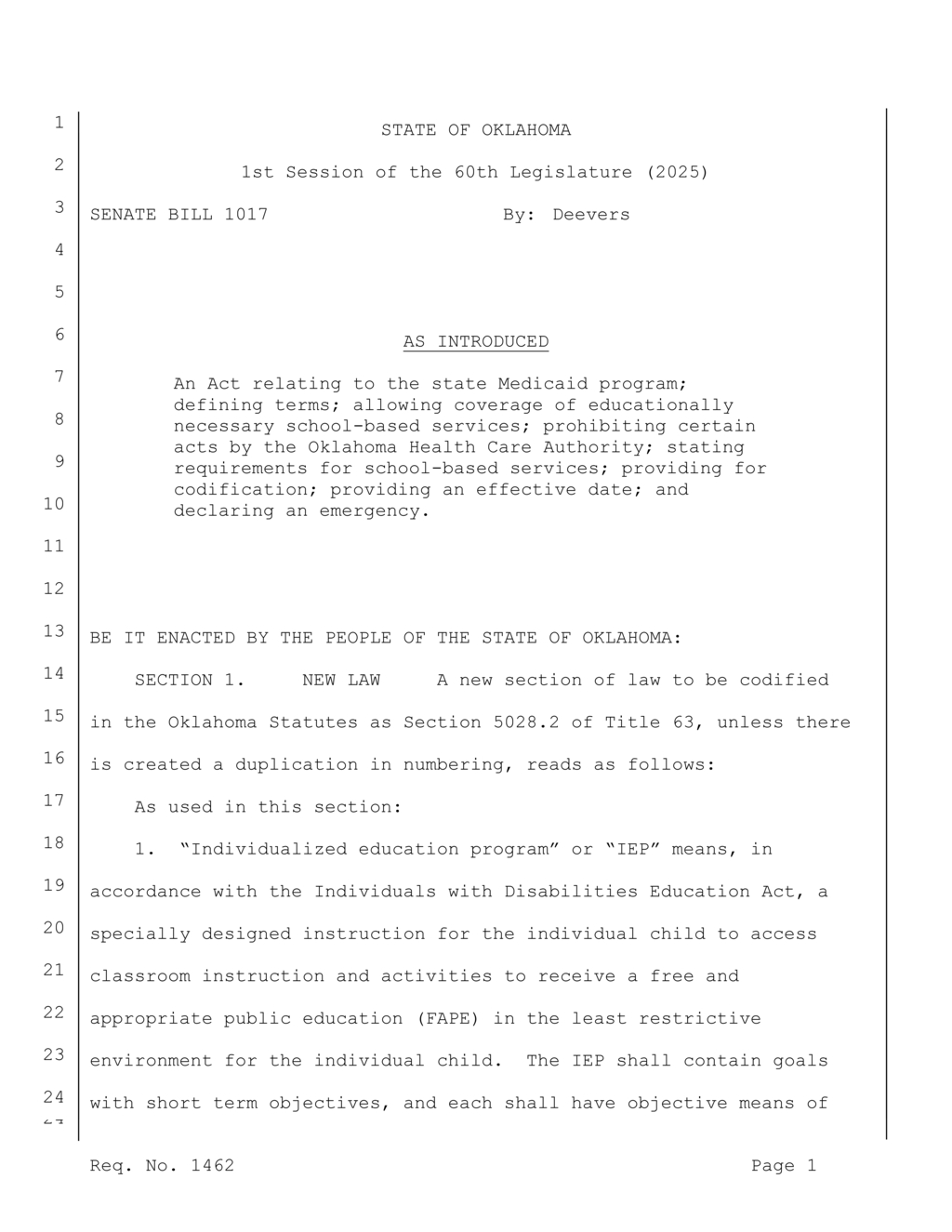 Oklahoma Medicaid defines school-based health services under new guidelines