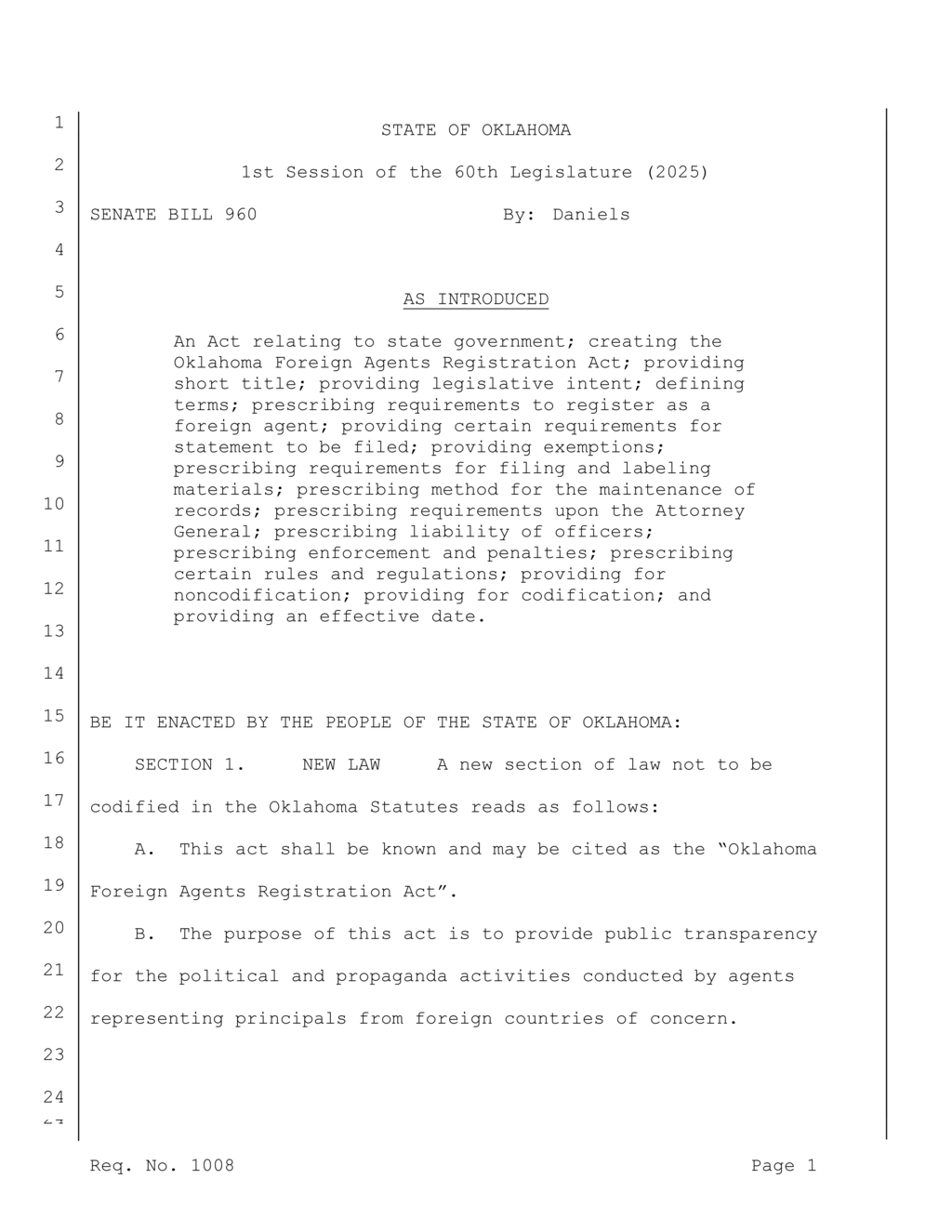 Oklahoma State Higher Education Act targets falsification by students and faculty