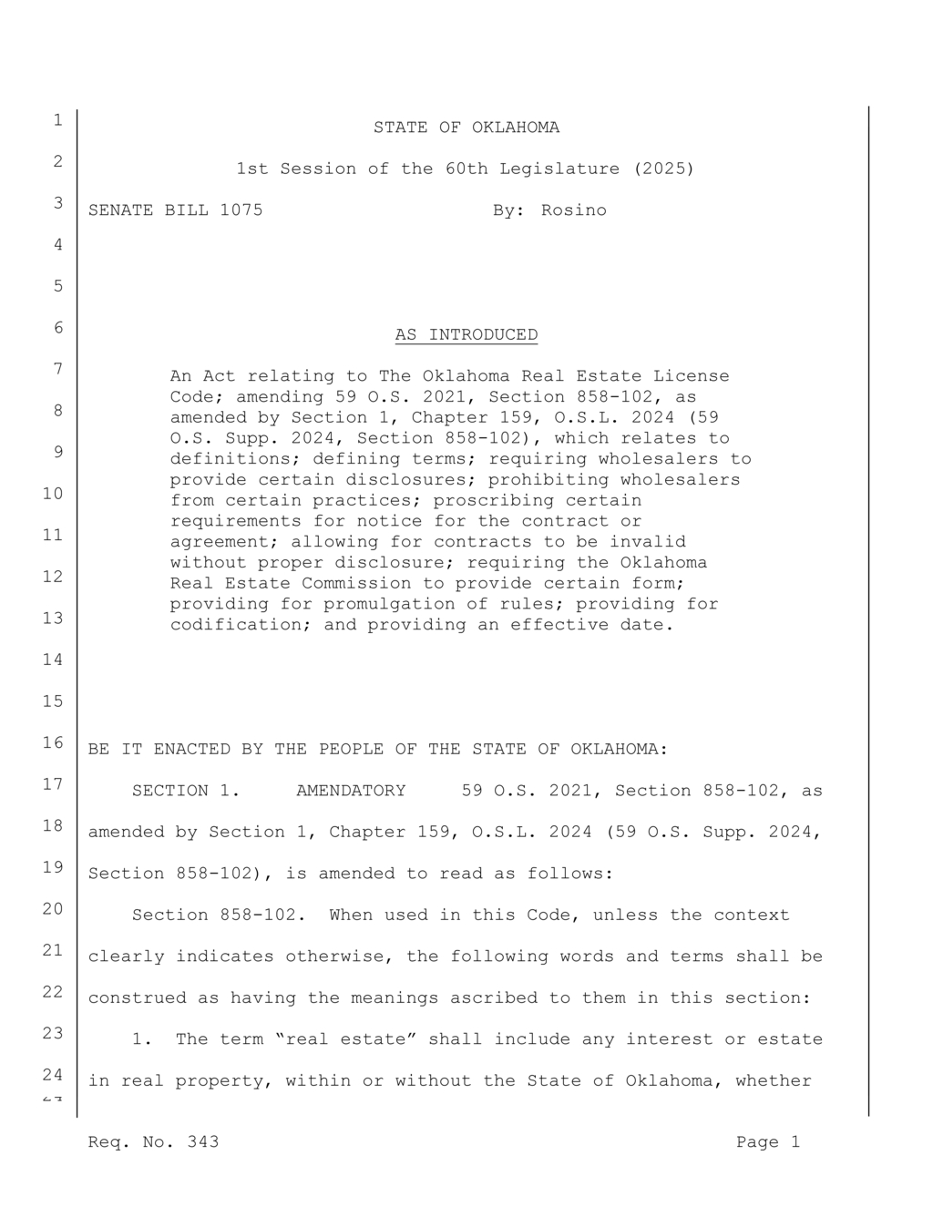Oklahoma enacts new regulations on real estate wholesaling practices