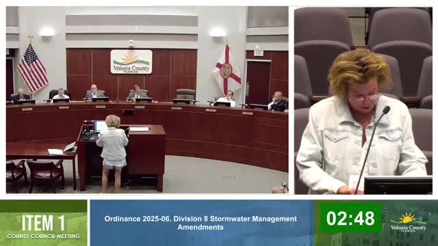 Volusia County Council debates stormwater ordinance amid ongoing flooding concerns