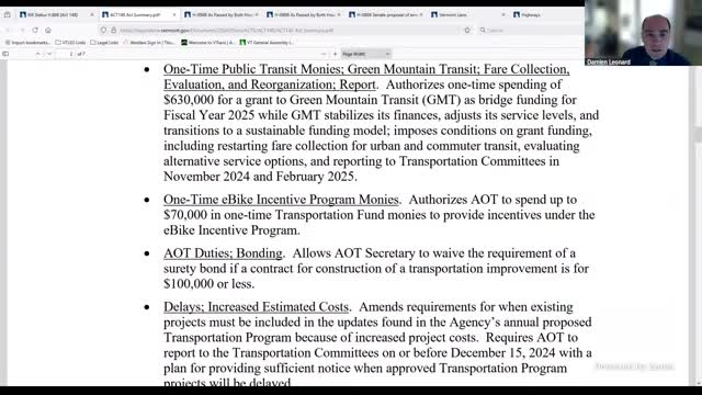 Vermont enacts comprehensive transportation funding and electric vehicle infrastructure reforms