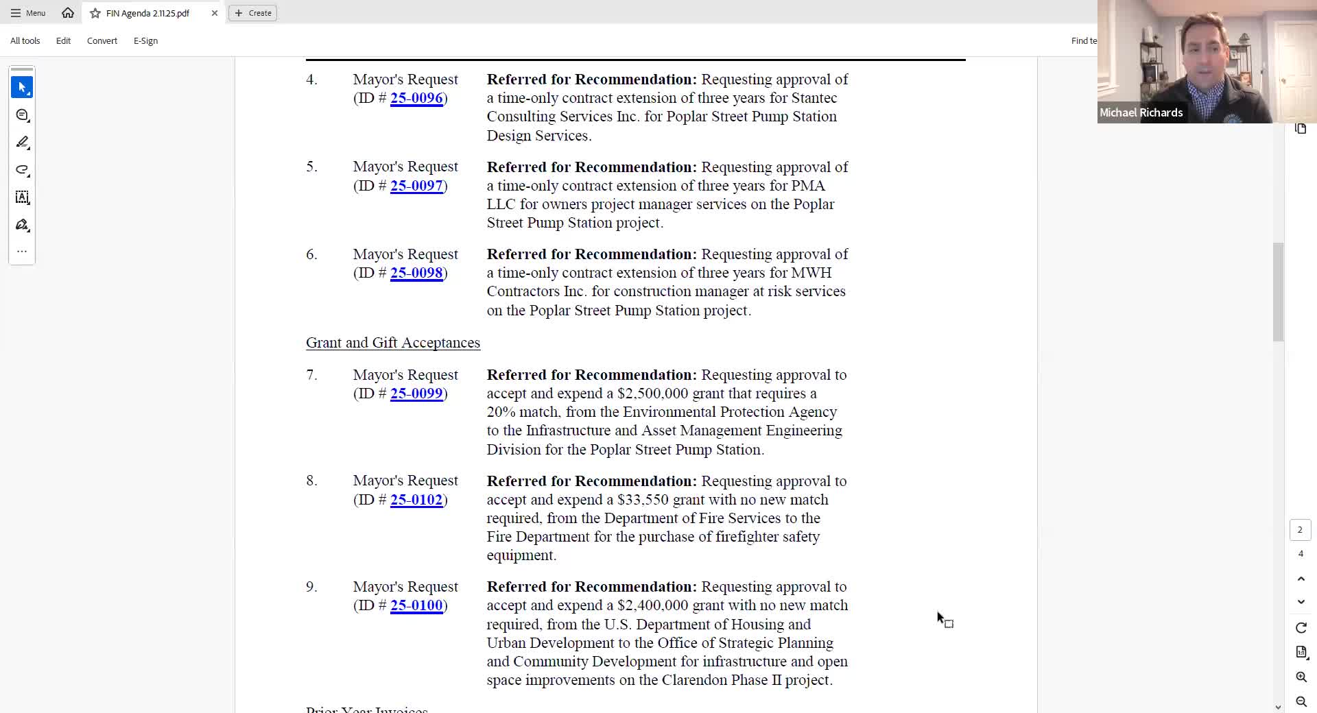 Somerville seeks three contract extensions for Poplar Street pump station and accepts $2.5M EPA grant