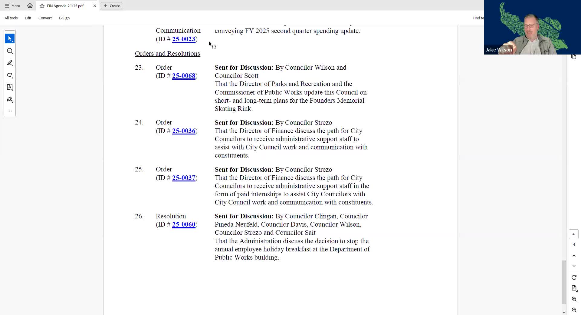 Finance committee recommends approval of multiple agenda items including contract extensions, grants, appropriations and prior invoices