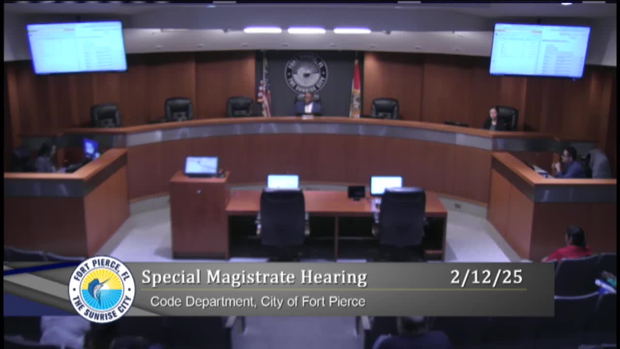 Fort Pierce special magistrate orders repairs, fines and deadlines in multiple code-enforcement cases