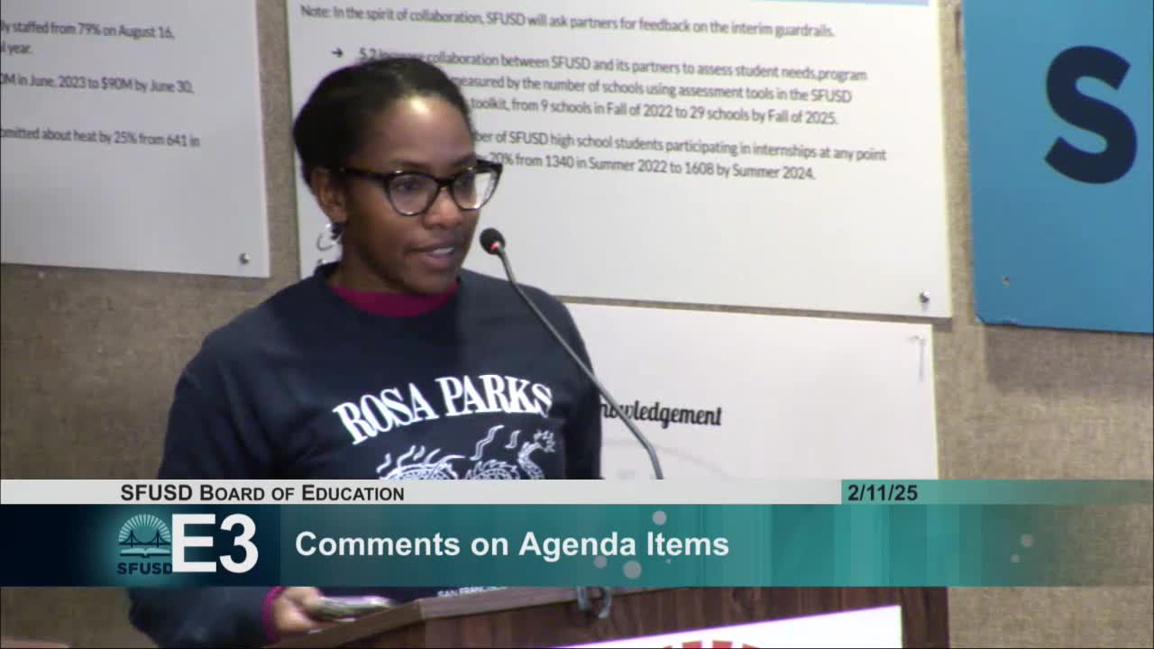 SFUSD parents demand budget transparency and oppose teacher cuts at board meeting