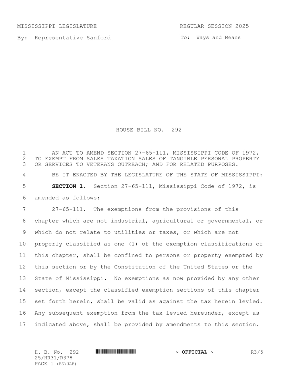 Mississippi lawmakers endorse sales tax exemptions for fuel and nonprofit organizations