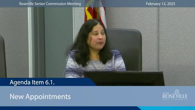Roseville Senior Commission welcomes new members dedicated to community service