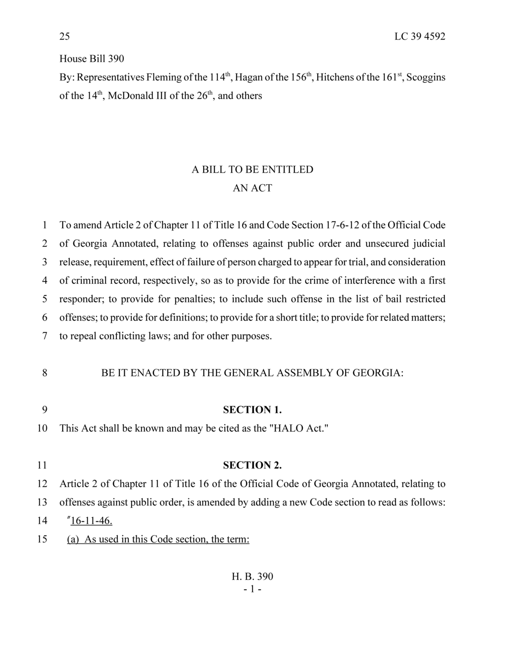Georgia lawmakers introduce HALO Act to protect first responders from interference