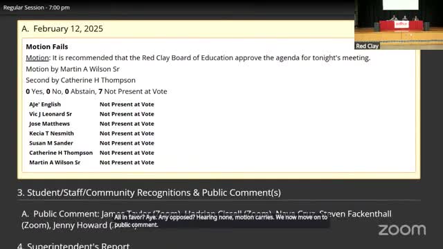 Red Clay School Board hears community calls for noncooperation with ICE during public comment