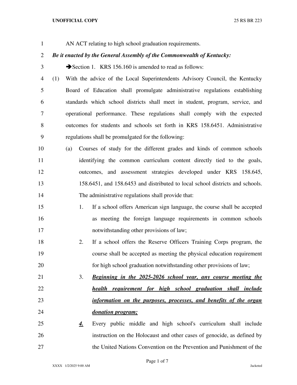 Kentucky mandates cursive writing in elementary schools starting 2025-2026