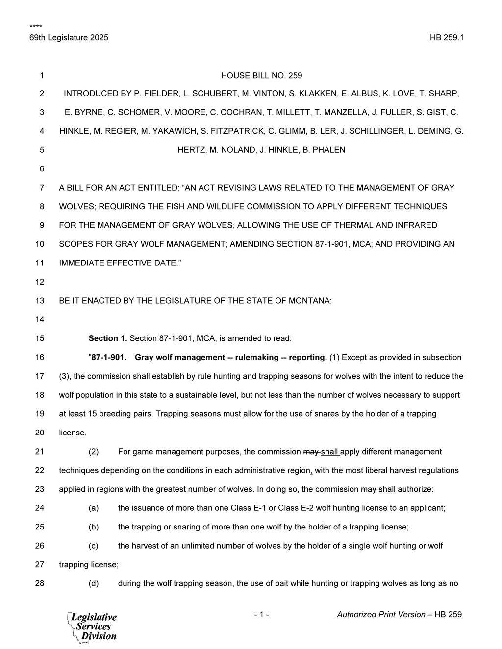 Montana Legislature approves wolf hunting regulations to protect livestock
