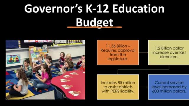 Governor proposes $11.36B education budget amid rising PERS liabilities