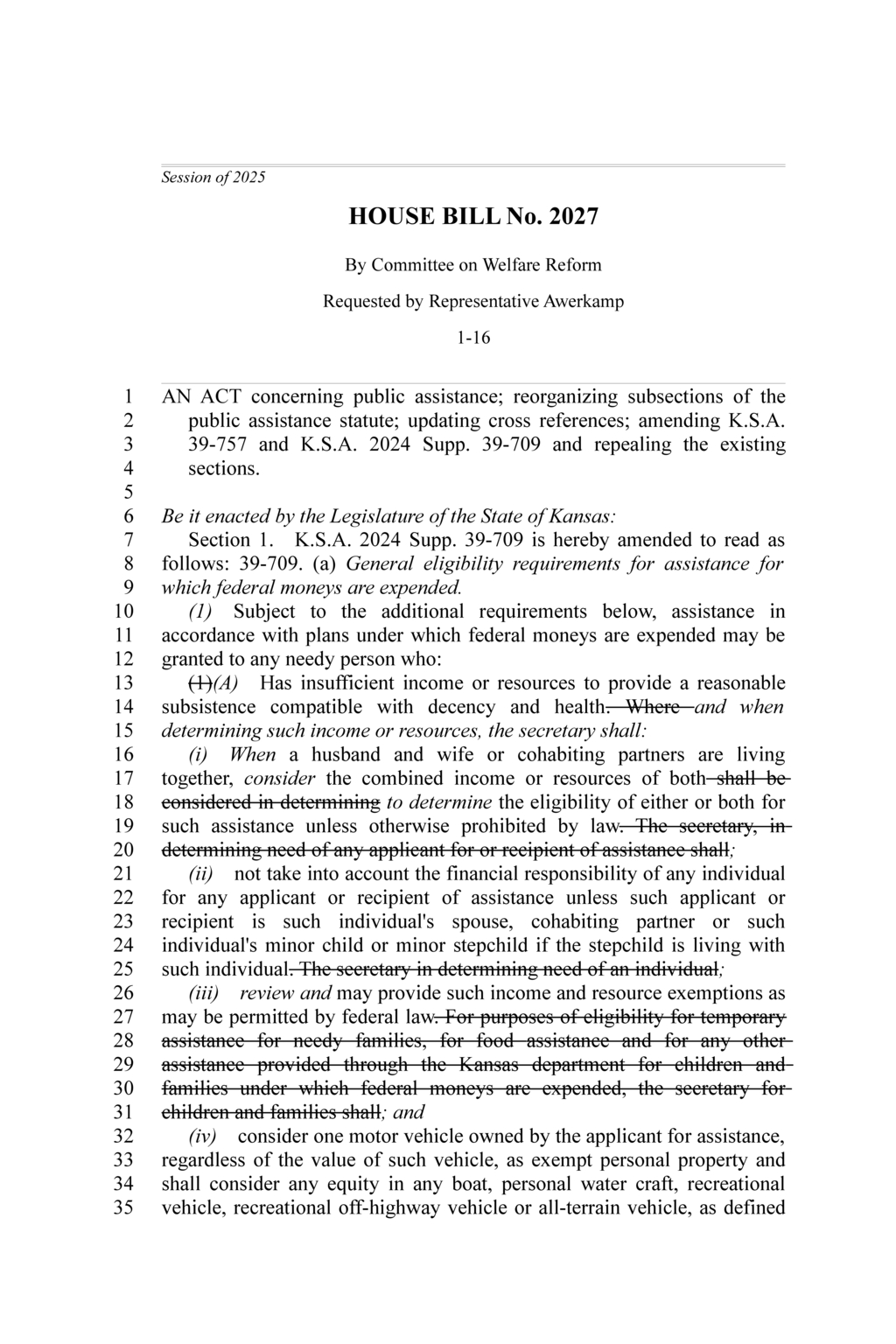 Kansas enforces strict drug testing criteria for food assistance eligibility