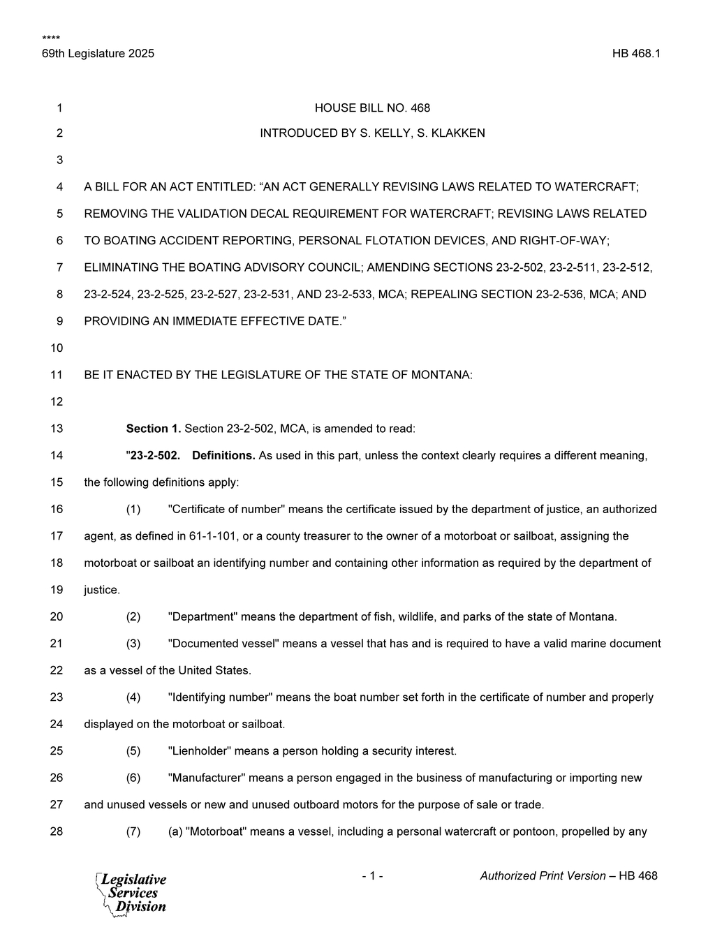 Montana Legislature amends boating laws to enhance safety and navigation rules