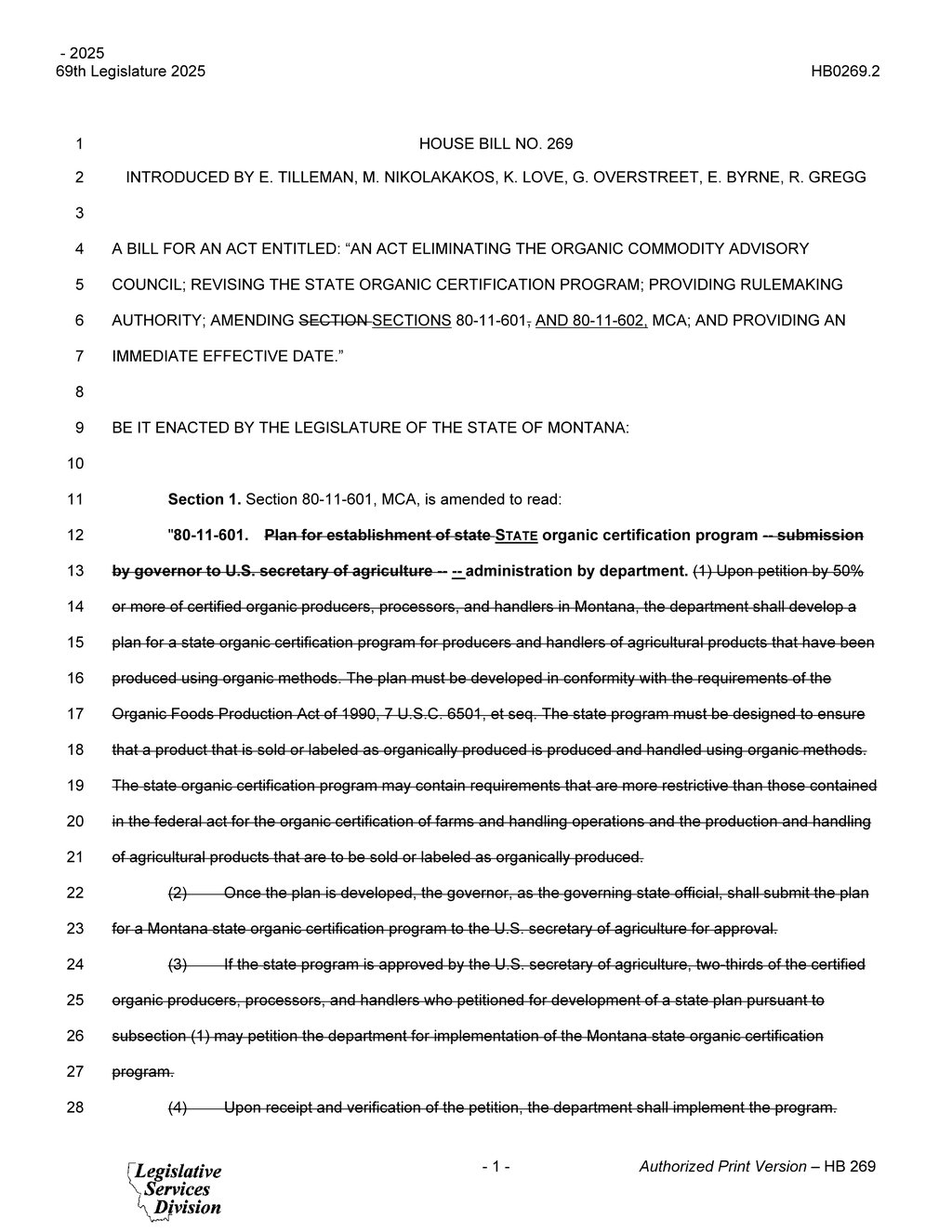 Montana establishes organic commodity advisory council to enhance certification program