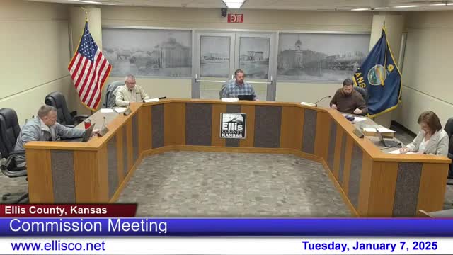 Ellis County commission approves consent agenda, appoints two township trustees; recesses to executive session