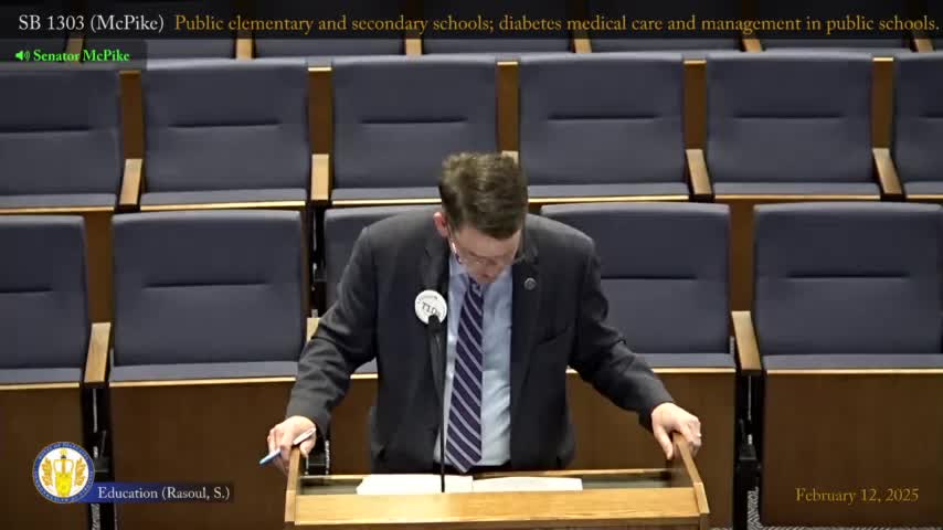 Senate Bill 1303 modernizes diabetes care in Virginia schools