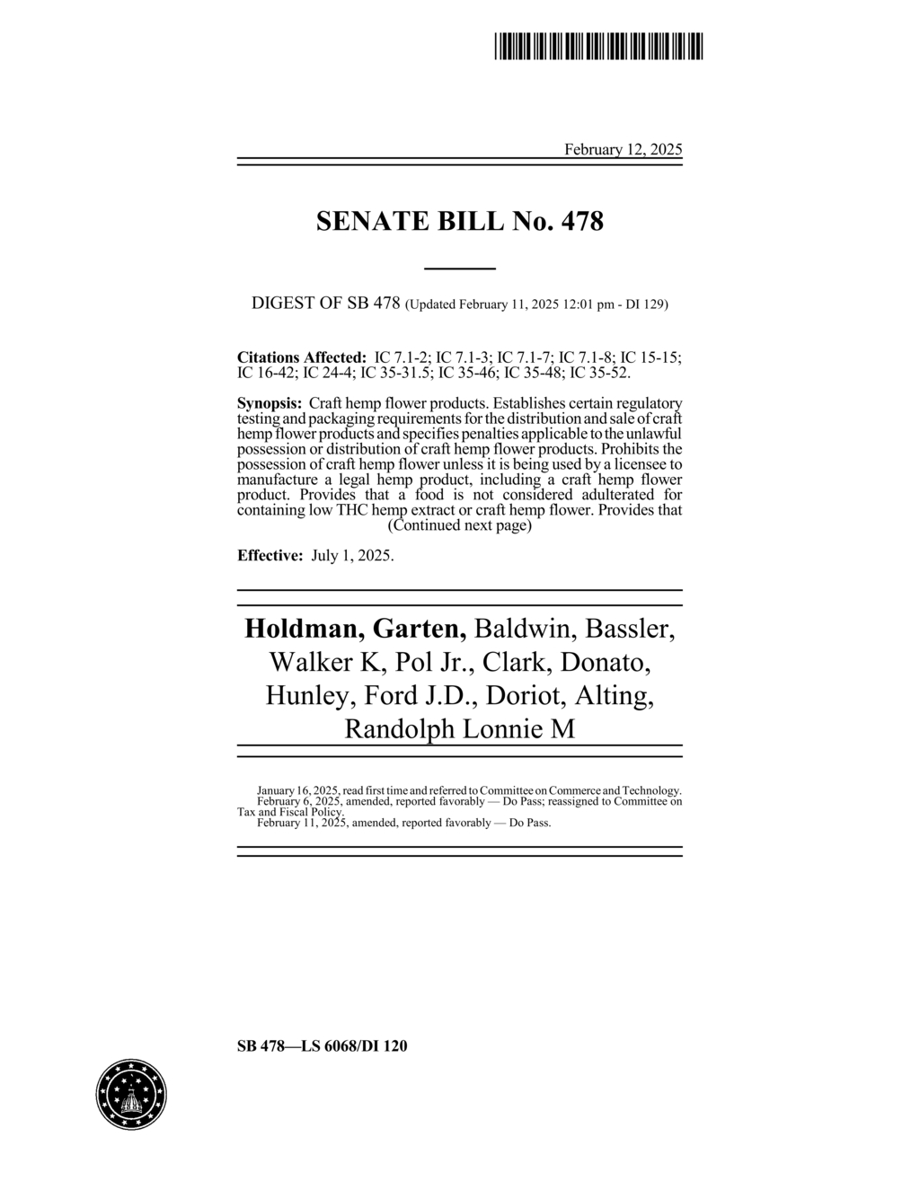 Indiana mandates training for local board members involved in craft hemp regulation