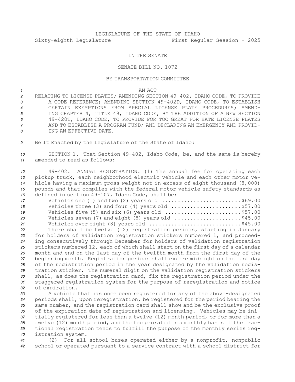 Idaho sets new registration fees for vehicles including motorcycles and ATVs