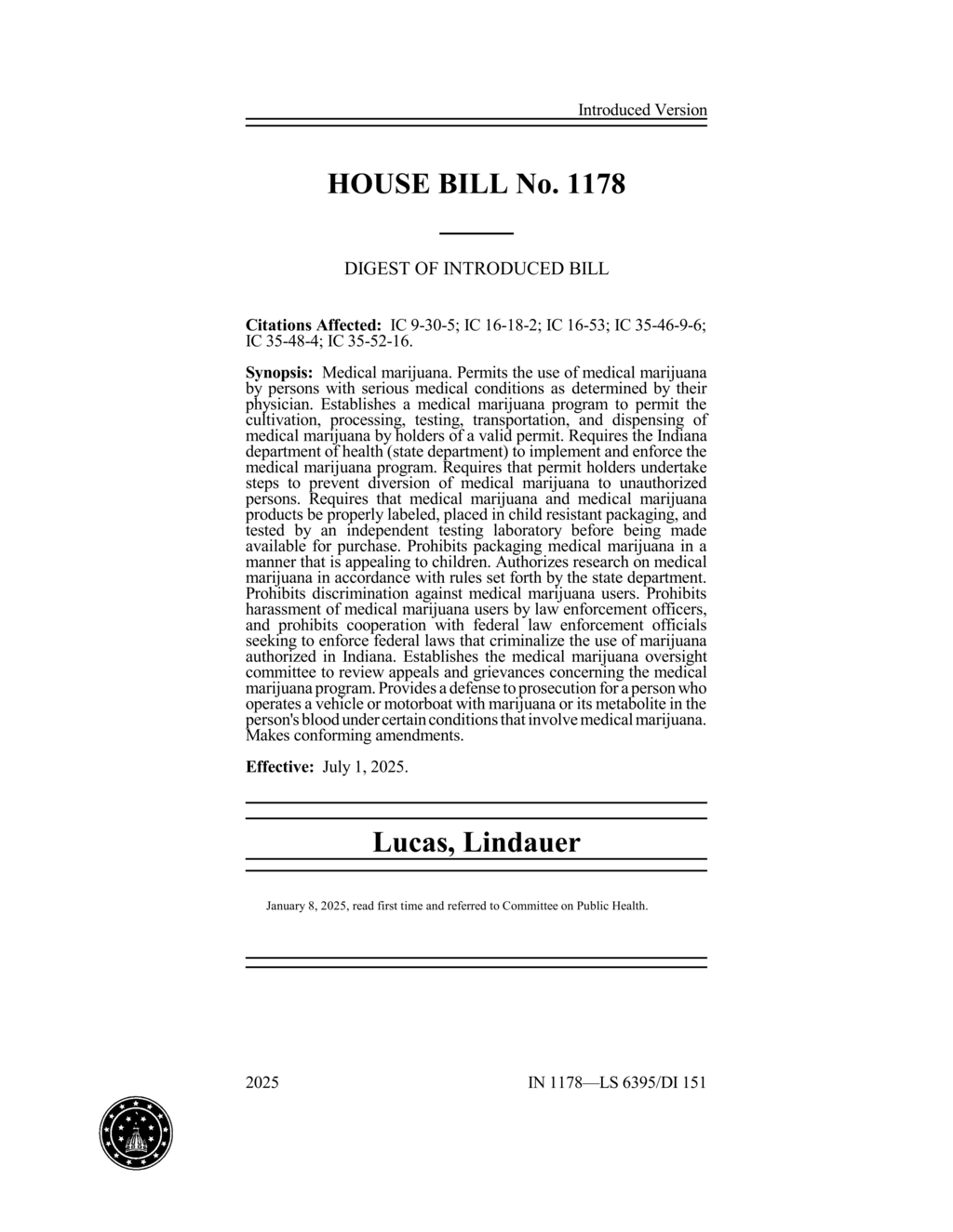 Indiana updates marijuana possession laws effective July 2025