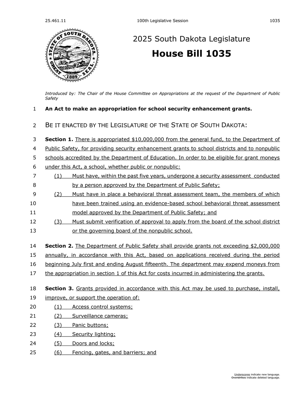 South Dakota allocates $10M for school security enhancement grants