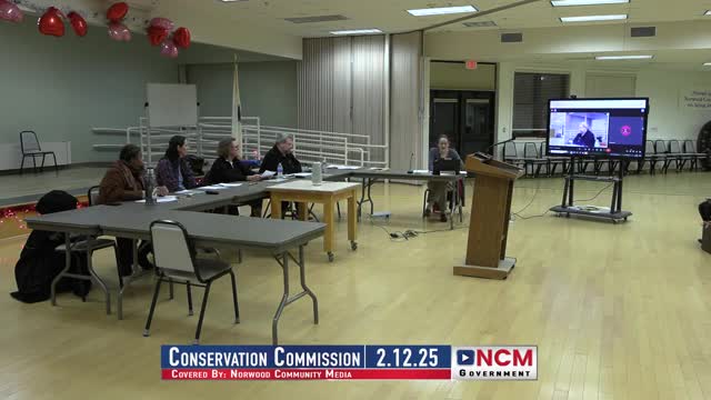 Norwood Conservation Commission reviews after-the-fact pool demolition inside Meadow Brook riverfront buffer