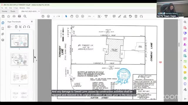 ZBA continues 43 Union Street alteration request after tree and neighborhood concerns; committee input requested
