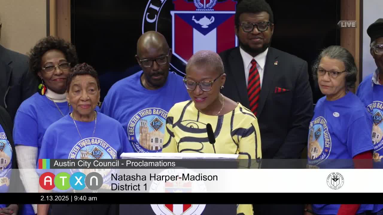 Ebenezer Baptist Church celebrates 150 years of community leadership in Austin