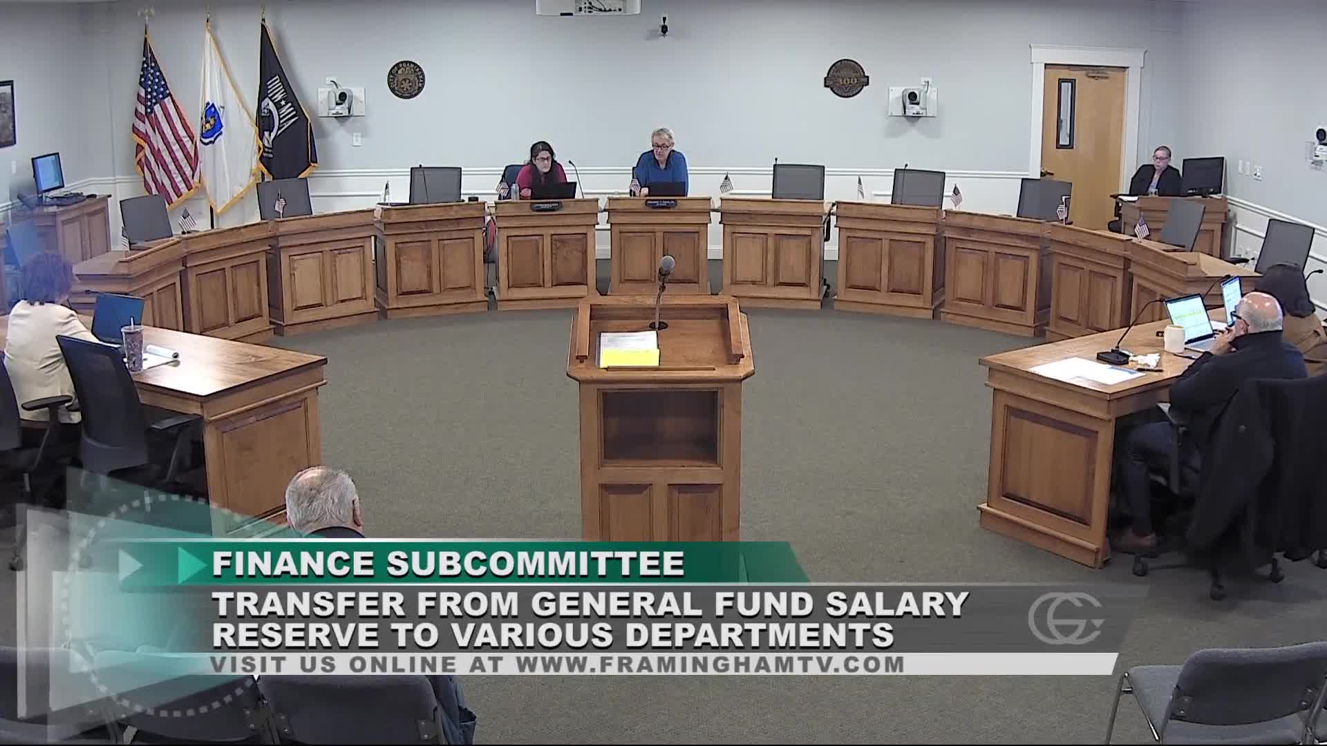 Finance subcommittee schedules departmental hearings to consider FY26 capital budget