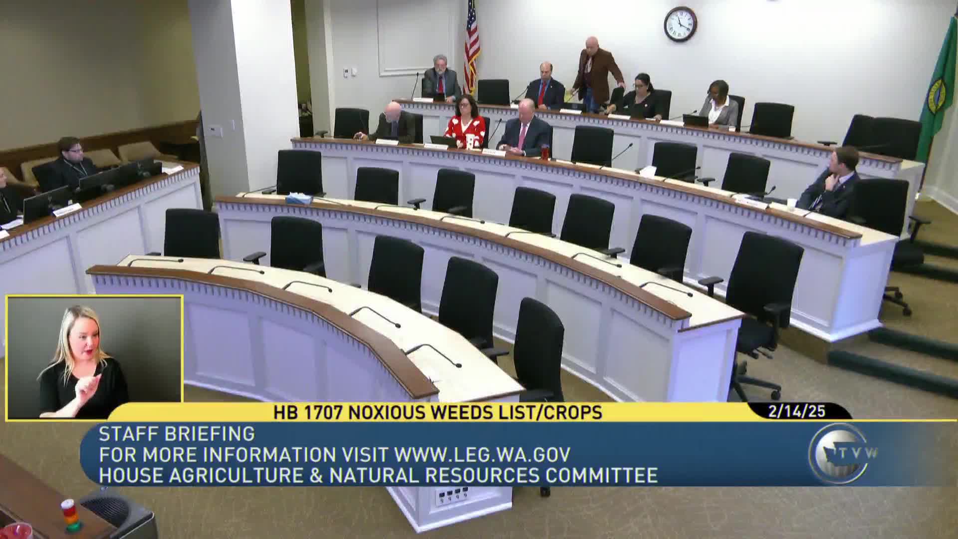 Heated testimony as committee hears bill to require work group review before listing agricultural crops as noxious weeds