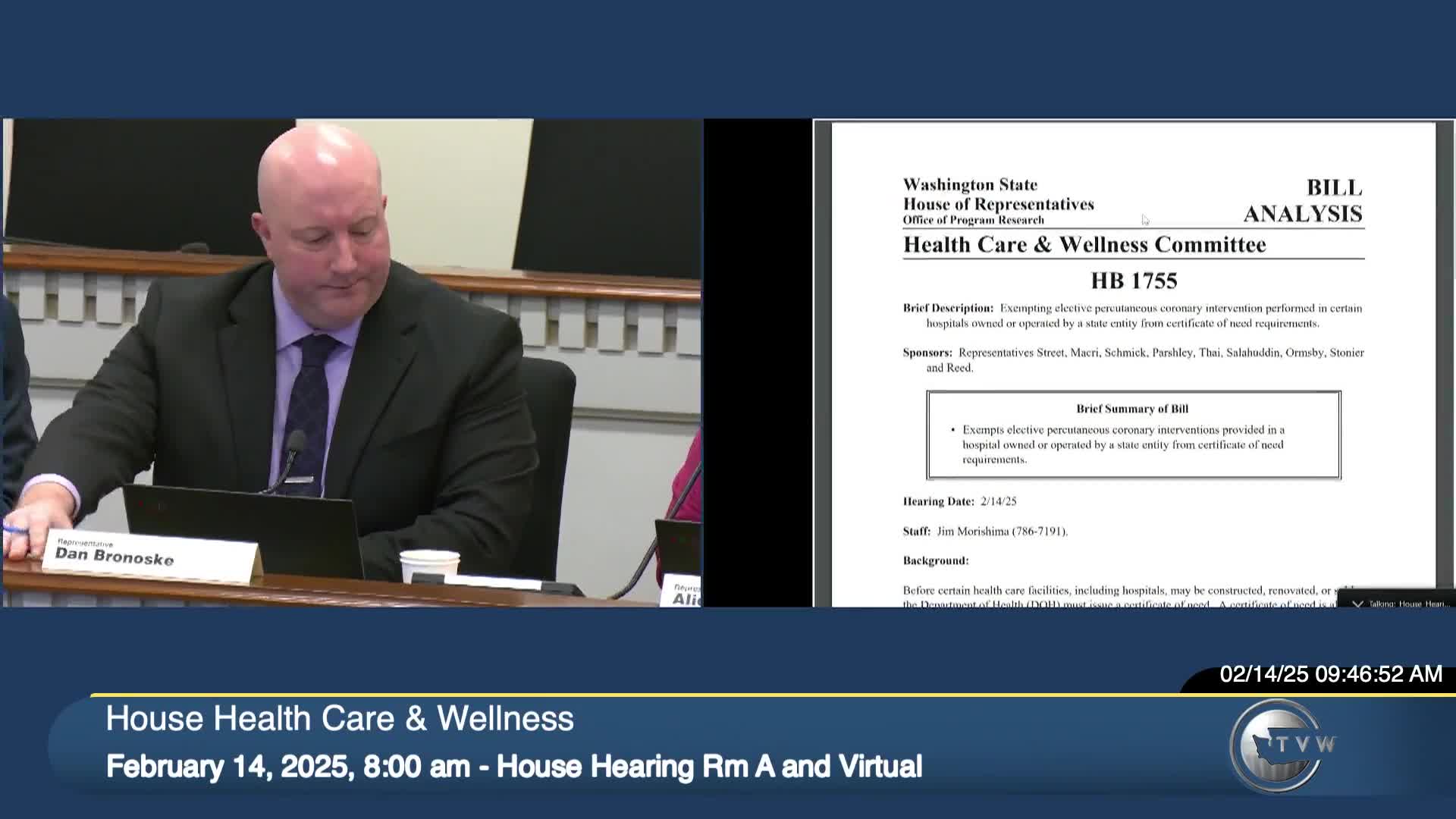 Proposal seeks certificate-of-need exemption for elective PCI at state hospitals after years of rule discussions