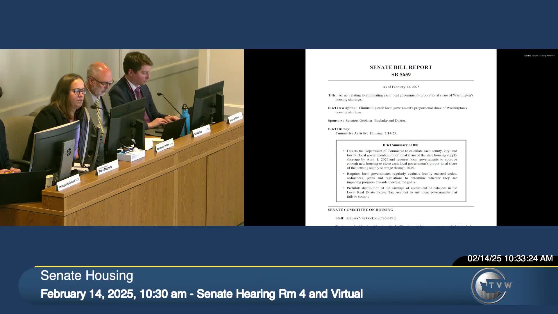 Senate Bill 5659 targets local housing development impediments in Washington