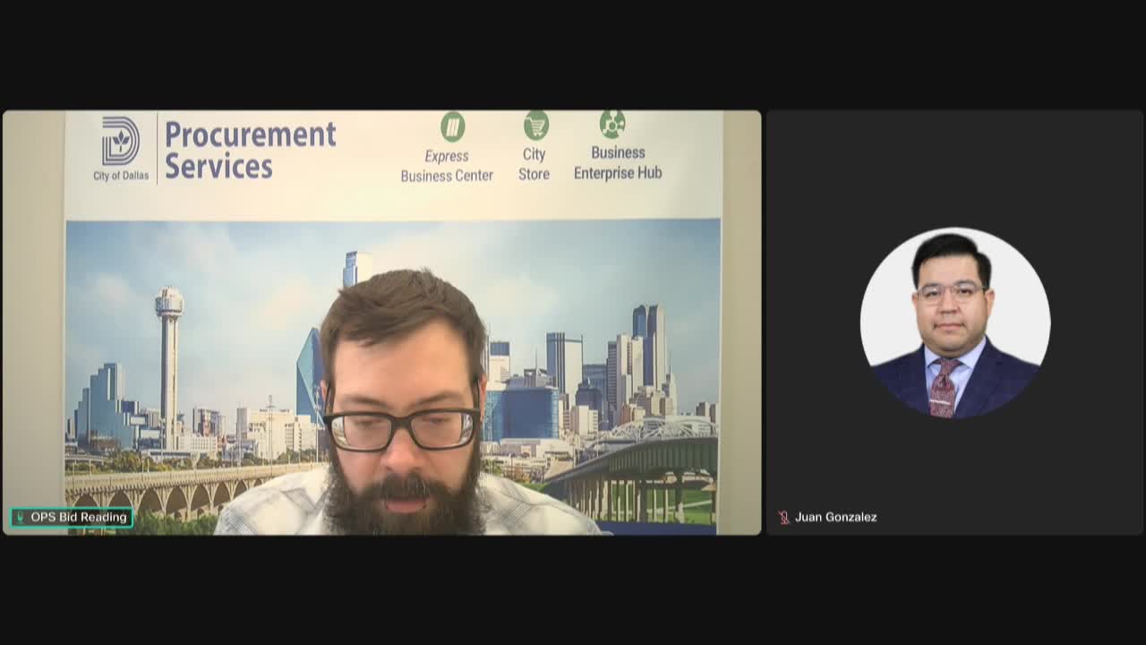 City of Dallas opens bids for dam safety consulting, hydraulic parts and security services