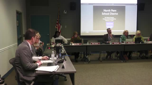 North Penn committee backs raising district rebate match to 80% for 2025–26; resolution to appear on Feb. 20 action agenda