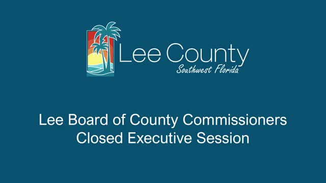 Lee County Commissioners discuss firefighter labor negotiations in executive session