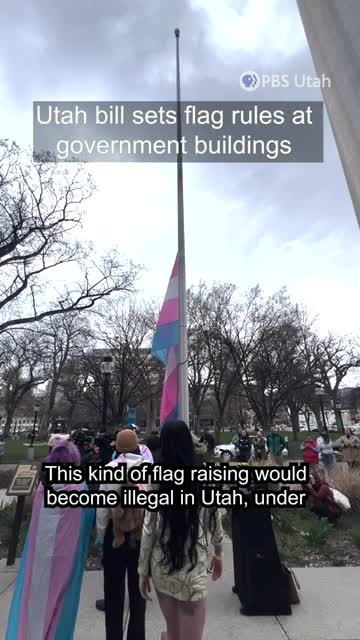 Amended Utah bill would bar many nonofficial flags on state, local buildings; ACLU calls it a First Amendment threat