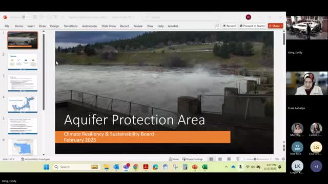 City staff outlines option to rejoin county aquifer protection area; board signals support to draft resolution