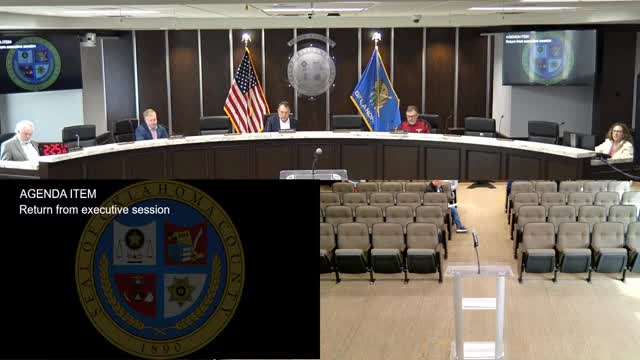 Oklahoma County Commissioners approve land exchange and multiple funding agreements