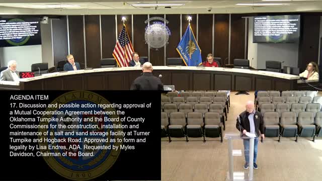 Commissioners approve land exchange with Turnpike Authority to clear way for frontage roads and potential salt barn