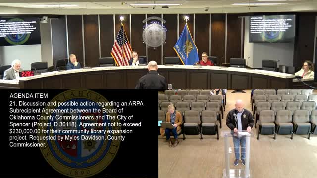 Commissioners OK subrecipient grants for Spencer, NewView and foster-care services; approve sole-source asphalt additive