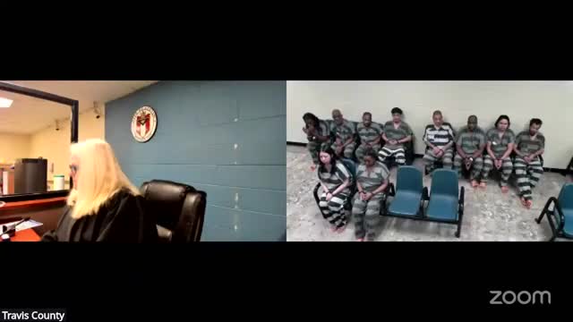Travis County judge reviews rights and sets bail, bond conditions for multiple defendants