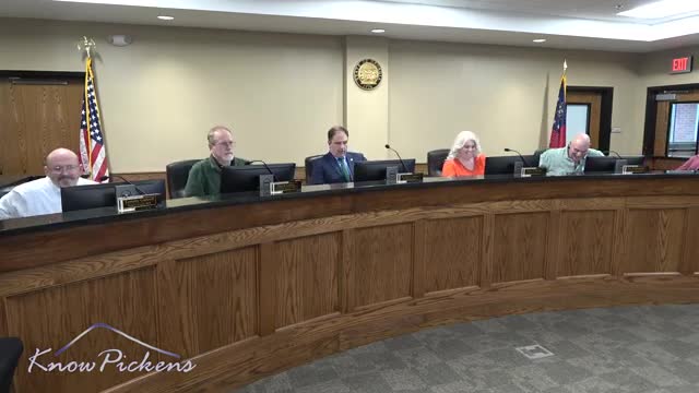 Pickens County Board approves agenda, consent items and personnel actions