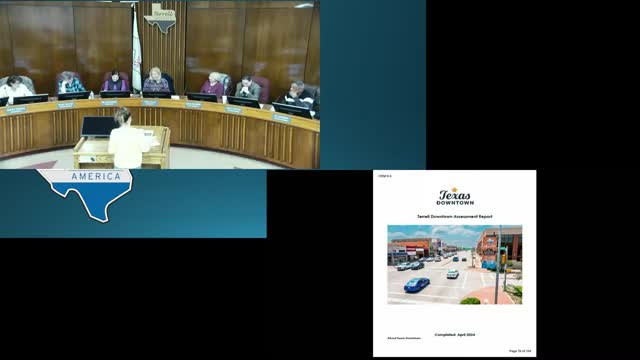 Paddock debates downtown 'food‑truck lot', façade/awning program and visual improvements