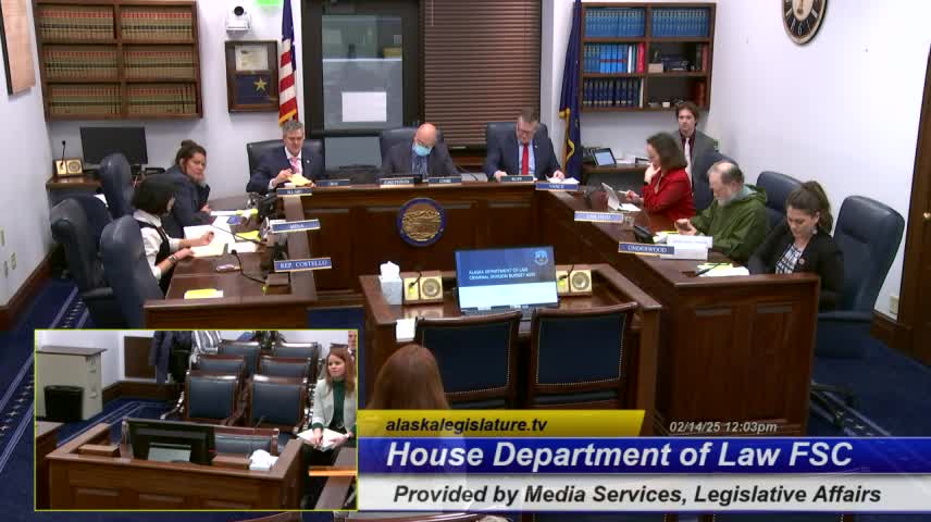 Alaska Criminal Division asks legislators for prosecutors, Brady and post-conviction specialists in FY26 budget pitch