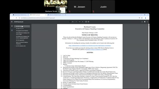 Interim administration asks committee for patience while prioritizing major projects; contingency funding not specified