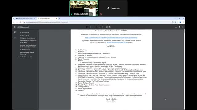 Votes at a glance: Finance standing committee actions and procedural approvals