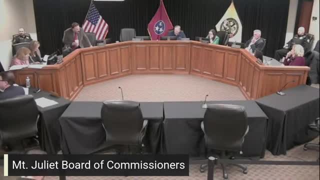 Mount Juliet Board discusses agenda changes and welcomes new businesses