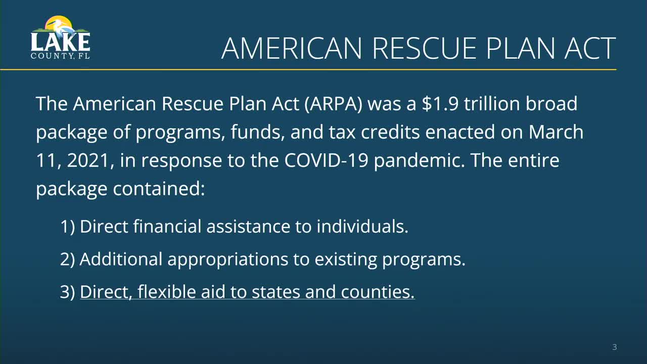 Lake County allocates $71M federal funds for public health and infrastructure projects